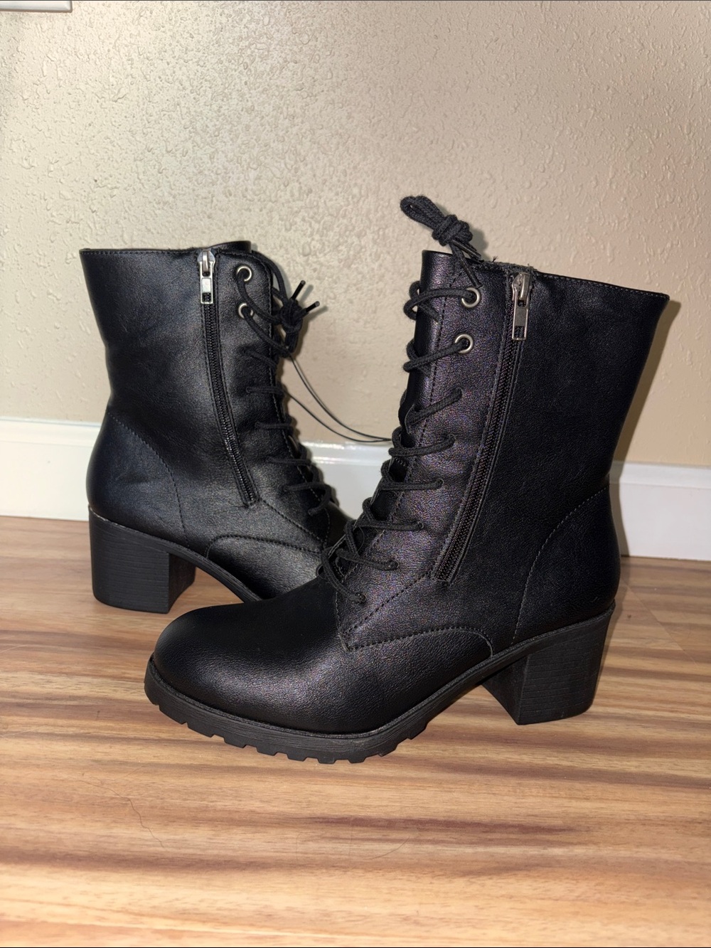 Sun + Stone Lace-Up Ankle Boots